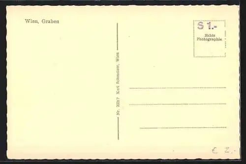 AK Wien, Strassenpartie am Graben
