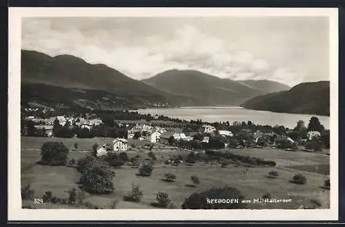 AK Seeboden am Millstättersee, Ortsansicht aus der Vogelschau