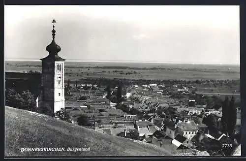 AK Donnerskirchen /Burgenland, Ansicht vom Hang aus