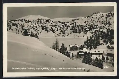 AK Turracherhöhe /Kärnten, Alpengasthof Siegel am Turrachersee