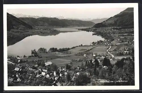 AK Steindorf am Ossiachersee, Teilansicht aus der Vogelschau