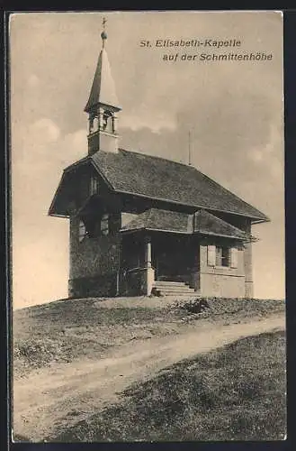 AK Schmittenhöhe, Blick auf die St. Elisabeth-Kapelle