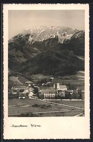 AK Mautern /Steiermark, Ortsansicht mit Blick gegen den Reiting