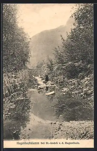 AK St.-Andrä, Hagenbachklamm v. d. Hagenthale