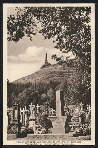 AK Schönau-Wiesental, Schlageter-Grab und Denkmal