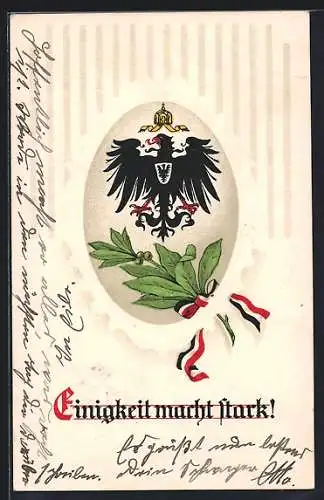 AK Reichsadler mit Zweig