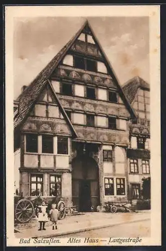 AK Bad Salzuflen, Altes Haus, Langestrasse