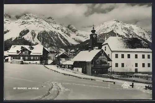 AK St. Rupert am Kulm, Ortspartie im Schnee