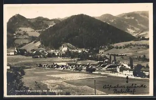 AK Mautern /Steiermark, Teilansicht mit Kirche