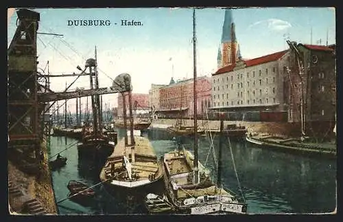 AK Duisburg, Segler im Hafen