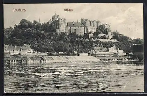 AK Bernburg, Blick auf das Herzogl. Schloss Bernburg