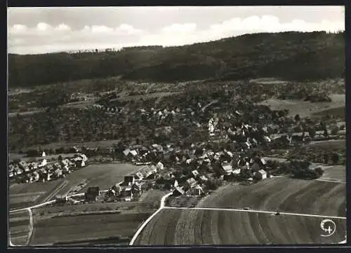 AK Allmersbach i. Tal, Ortsansicht aus der Vogelschau