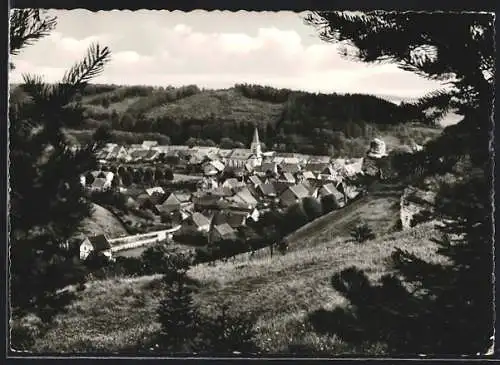 AK Scharzfeld /Harz, Ortsansicht vom Wald aus