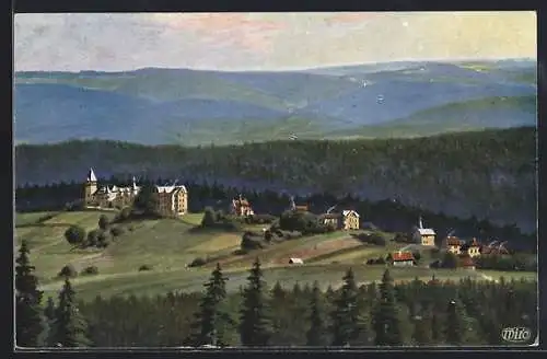 AK Finsterbergen i. Thüringerwald, Blick zum Kurhaus Felsenstein