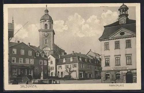 AK Salzungen, Blick über den Marktplatz