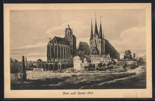 AK Erfurt, Dom und Severi 1813