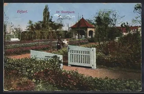 AK Erfurt, Idyll im Stadtpark