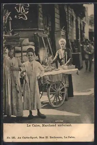 AK Cairo, Marchand ambulant, mobiler arabischer Händler