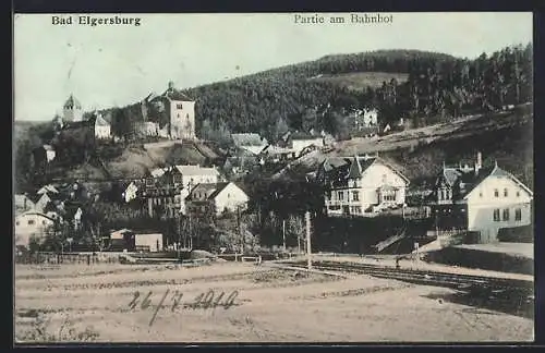 AK Bad Elgersburg, Partie am Bahnhof