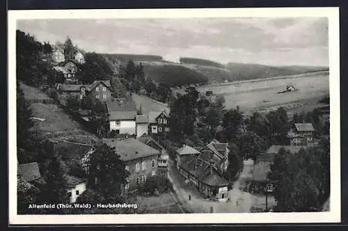 AK Altenfeld /Thür. Wald, Ortsansicht mit Heubachsberg