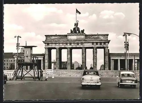 AK Berlin, Brandenburger Tor, Westseite