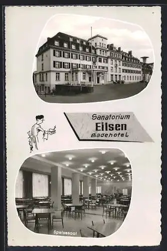 AK Eilsen, Sanatorium, Badehotel, Speisesaal