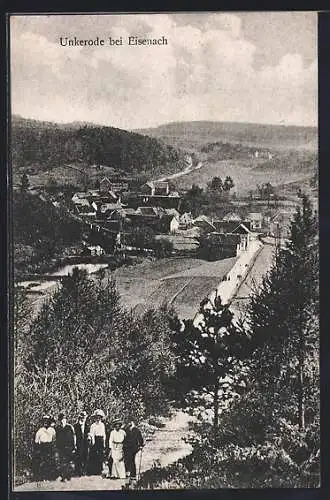 AK Unkeroda, Blick auf das Dorf