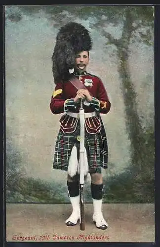 AK Sergeant, 79th Cameron Highlanders, Britischer Soldat in Uniform