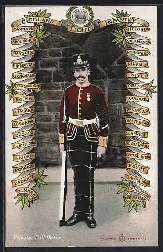 AK Highland light Infantry, Private in full dress