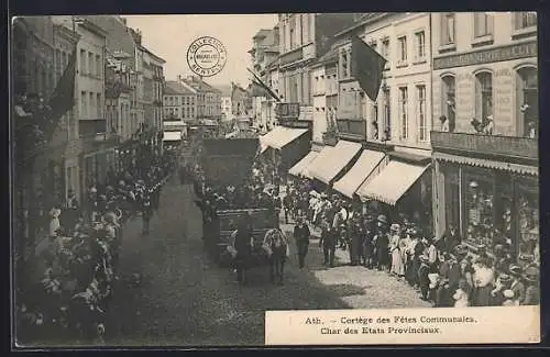 AK Ath, Cortege des Fetes Communales, Char des Etats Provinciaux