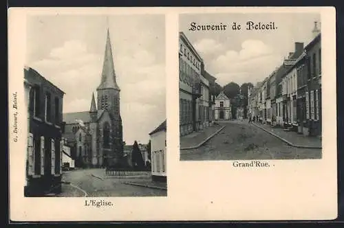 AK Beloeil, L`Eglise, Grand`Rue