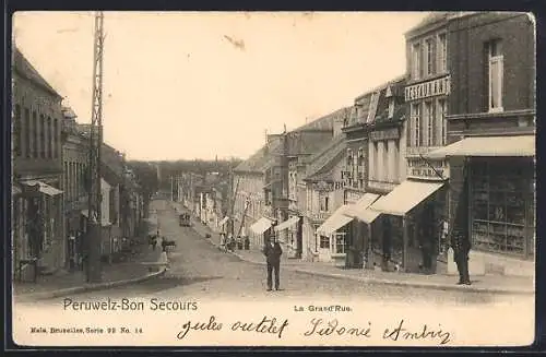 AK Peruwelz-Bon Secours, La Grand`Rue, Strassenpartie