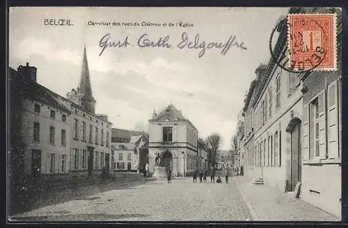 AK Beloeil, Carrefour des rues du Château et de l`Église