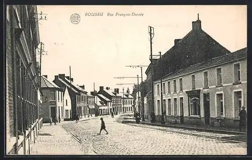 AK Boussu, Rue Francois Dorzée, Strassenpartie