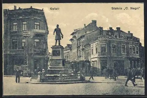 AK Galati, Statuia C. Negri