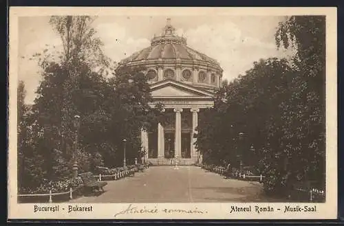 AK Bukarest, Strassenpartie am Musik-Saal