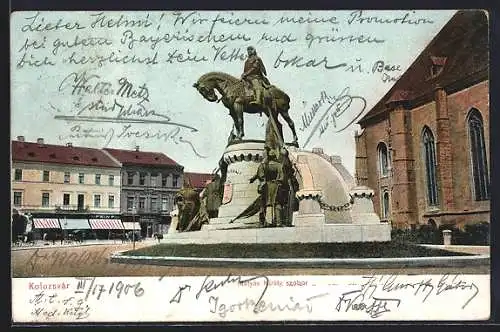 AK Kolozsvár, Mátyás Király szobor