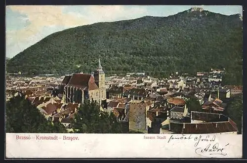 AK Kronstadt, Blick auf die Kirche in der Inneren Stadt