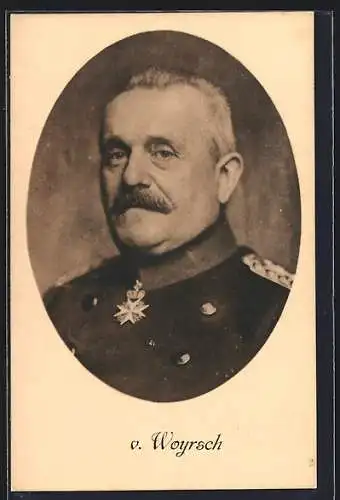 AK Porträt General von Woyrsch in Uniform