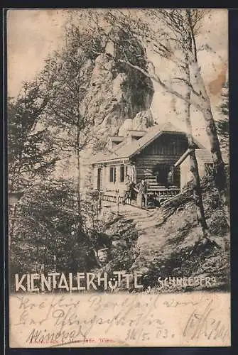 AK Kienthalerhütte am Schneeberg, Leute an der Hütte