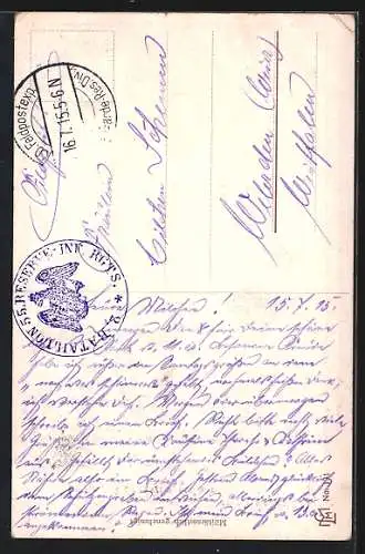 AK Dein sei der Kranz..., Engel überreicht sterbendem Helden Siegerkrone