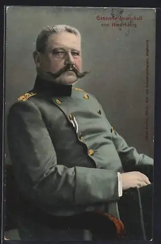 AK Generalfeldmarschall Paul von Hindenburg in Uniform