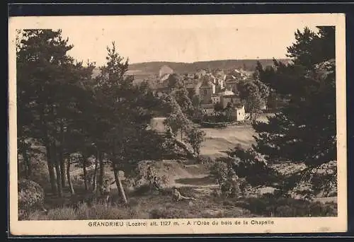 AK Grandrieu, À l`Orée du bois de la Chapelle