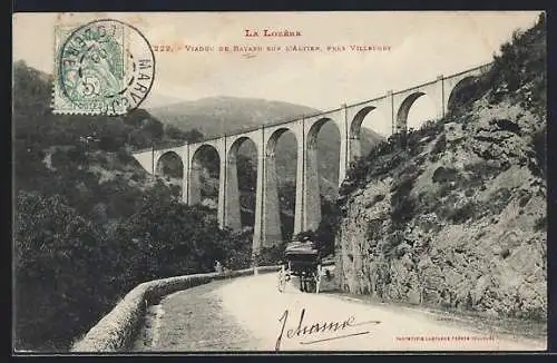 AK Viaduc de Bayard, Viaduc de Bayard sur l`Allier, près Villefort