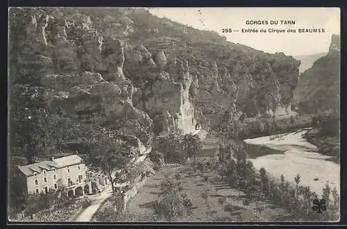 AK Gorges du Tarn, Entrée du Cirque des Beaumes