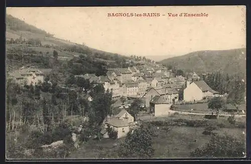 AK Bagnols-les-Bains, Vue d`Ensemble