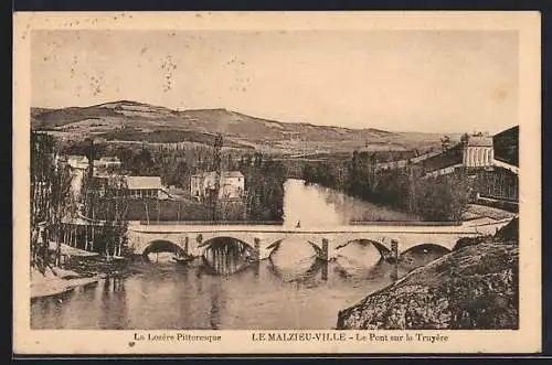 AK Le Malzieu-Ville, Le Pont sur la Truyère