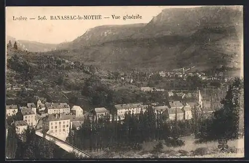 AK Banassac-la-Mothe, Vue générale