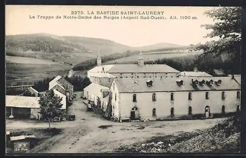 AK La Bastide Saint-Laurent, La Trappe de Notre-Dame des Neiges, Aspect Sud-Ouest, Alt. 1100 m