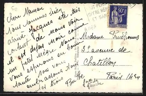 AK Saint-Chély-d`Apcher, L`École Ste-Marie sur les bords du Chapouillet